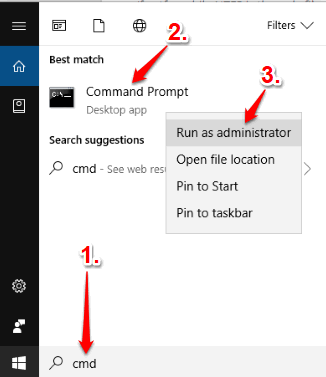 run command prompt as administrator