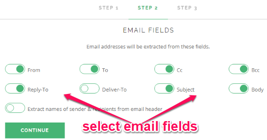 How to extract email addresses from gmail emails of specific label