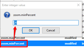 set minimum zoom level