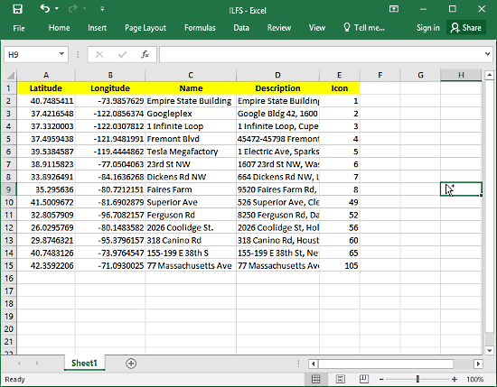 How To Display Excel Data On Map: Excel To KML