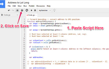 How To Geocode Address To Lat Long In Google Sheets