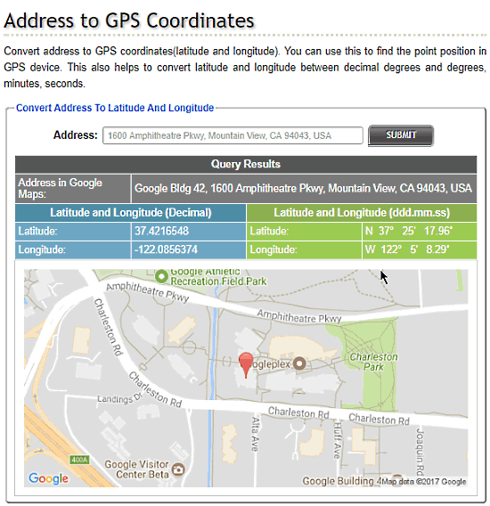 geocoding website