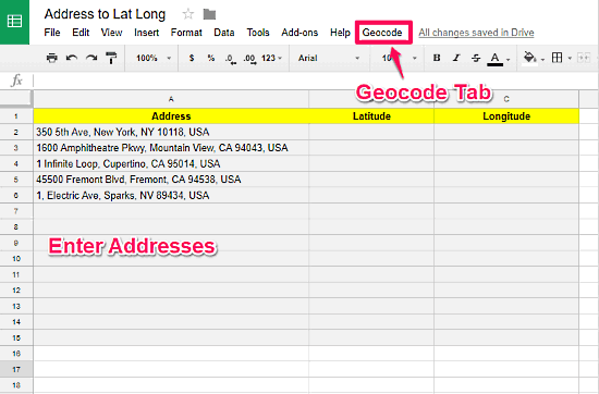 lat long coordinates