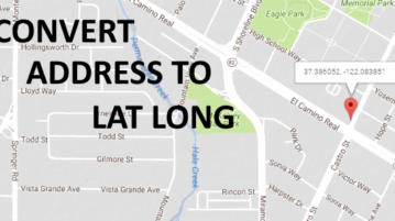 CONVERT ADDRESS TO LAT LONG