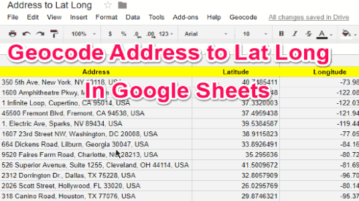 geocode address to lat long in google sheets