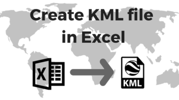 how to create kml file from excel file in ms excel
