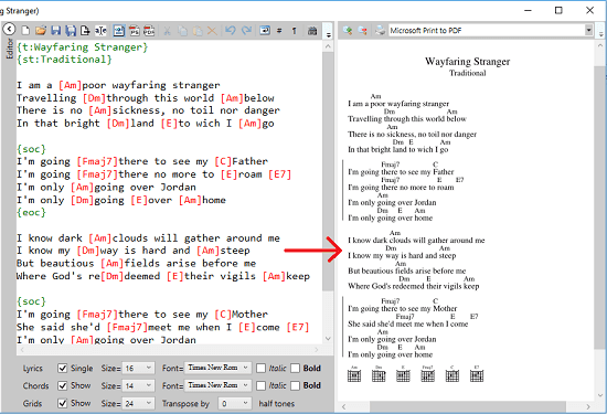 PDFChords PDF preview