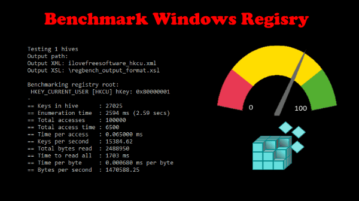 Registry Benchmark Tool for Windows RegBench