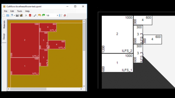 Software to Design Rectangular Regions for Cutting of Wood, Glass