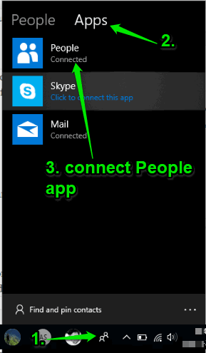 connect people app with people bar