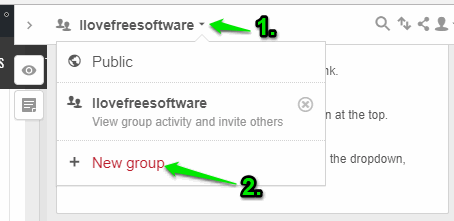 create a group and invite others
