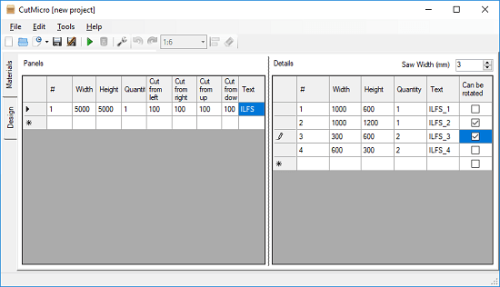 define dimensions cutmicro