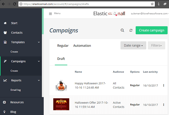 elastic email