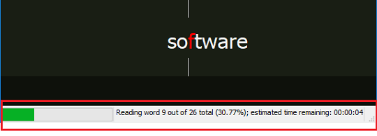 faster than sight interface reading stats