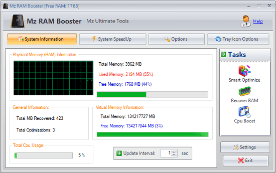 free RAM booster software for Windows