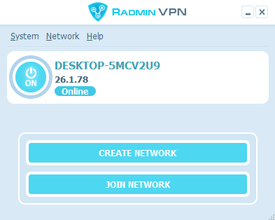 radmin vpn interface