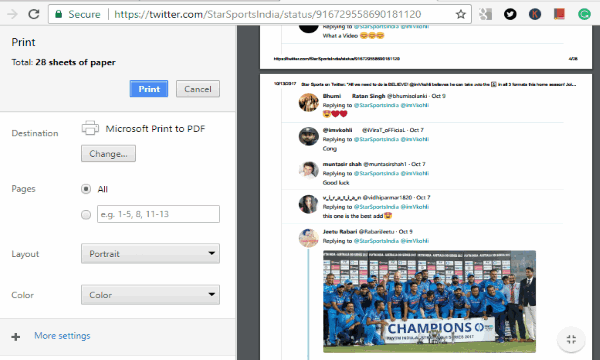 How to Save Twitter Conversation Thread as PDF