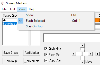 show hide marker lines and flash selected marker line