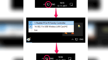 Disable WiFi, Ethernet from System Tray of Windows 10