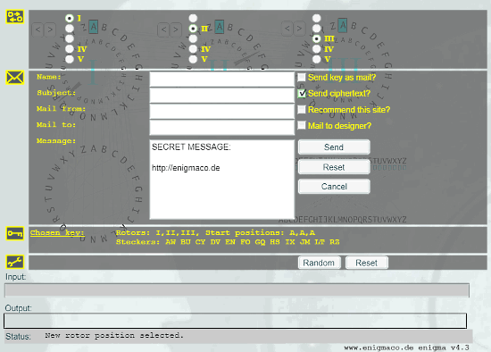 simulate enigma machine