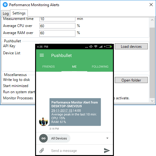 How to Get Notification on Phone When CPU, Ram Usage is High