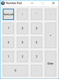 On Screen number pad virtual numpad emulator
