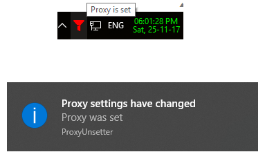 ProxyUnsetter in action