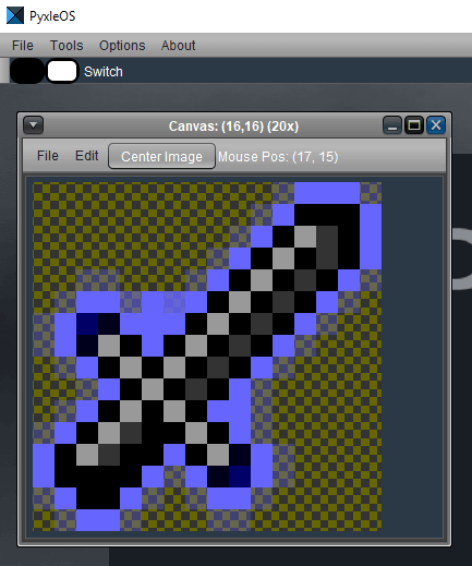 PyxleOS pixel editor software