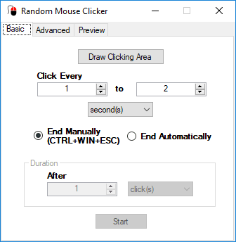 Random mouse clicker