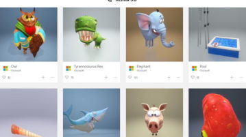 Search, Download, Share 3D Objects in Windows 10 Remix 3D