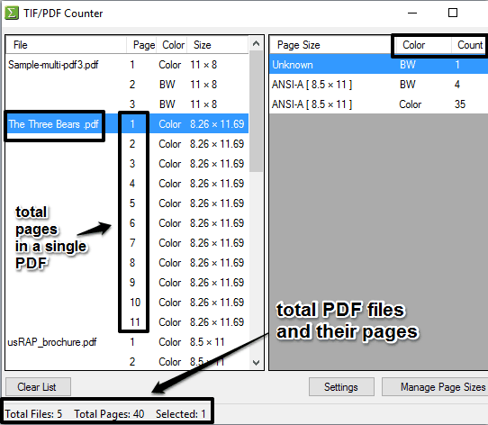 TIF PDF Counter