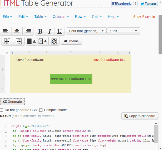 TablesGenerator.com HTML table generator