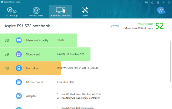 check hardware information