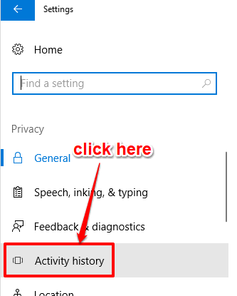 click-activity-history