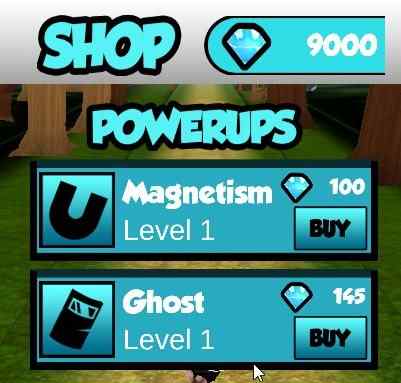 endless run magic diamonds powerups