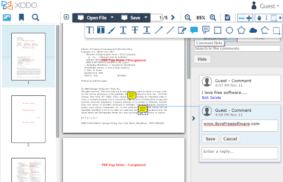 XODO free pdf reader and annotator
