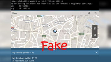how to fake gps location in windows 10