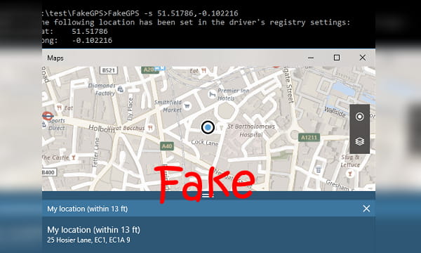 to Fake GPS in Windows 10