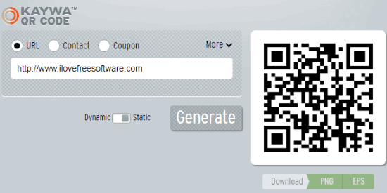 kaywa qr code website