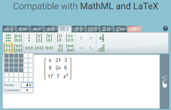 Latex Matrix