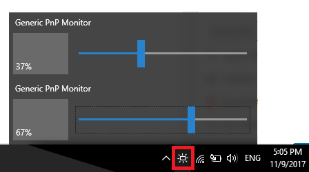 monitorian change brightness multiple monitors