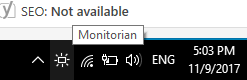 monitorian tray icon