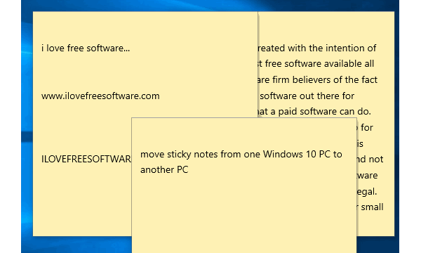 How To Move All Sticky Notes From One Windows 10 PC To Another