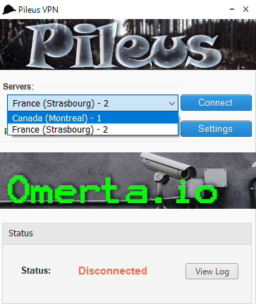 pileus VPN interface