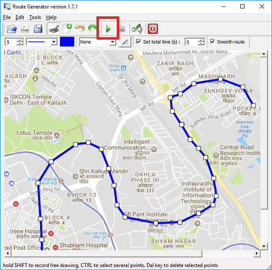 route generator mark points