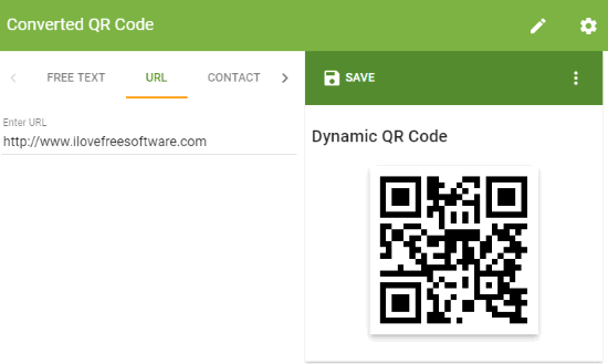 the-qrcode-generator website interface