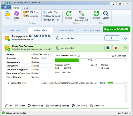 CloudBerry backup backblaze b2