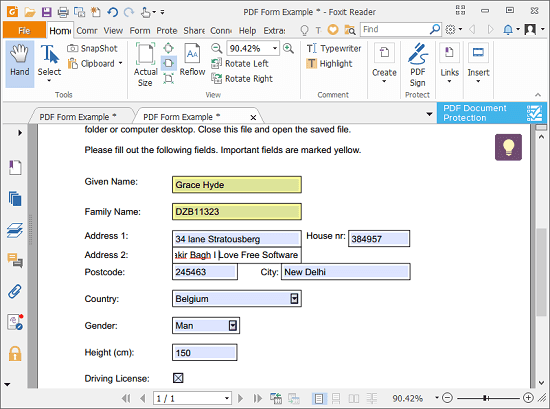 Foxit reader as a free FDF reader viewer software