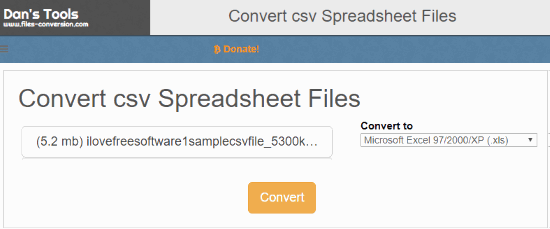 Free Online Spreadsheet Converter