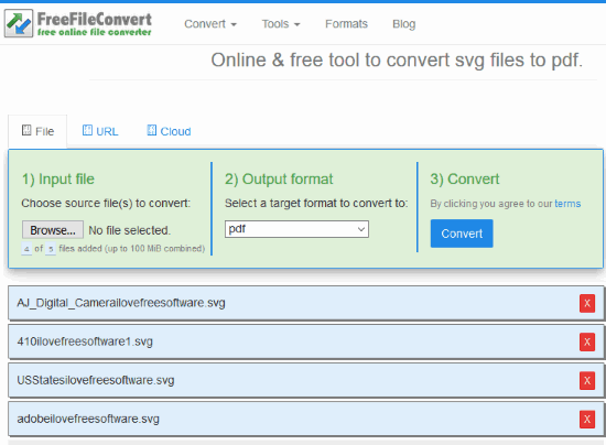 FreeFileConvert website